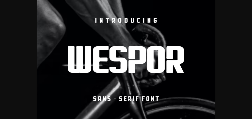 Wespor Font Poster 3