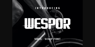 Wespor Font Poster 1