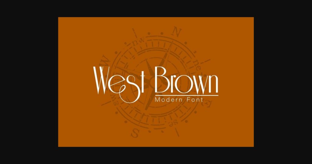 West Brown Font Poster 1