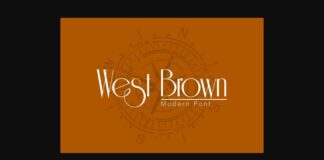 West Brown Font Poster 1