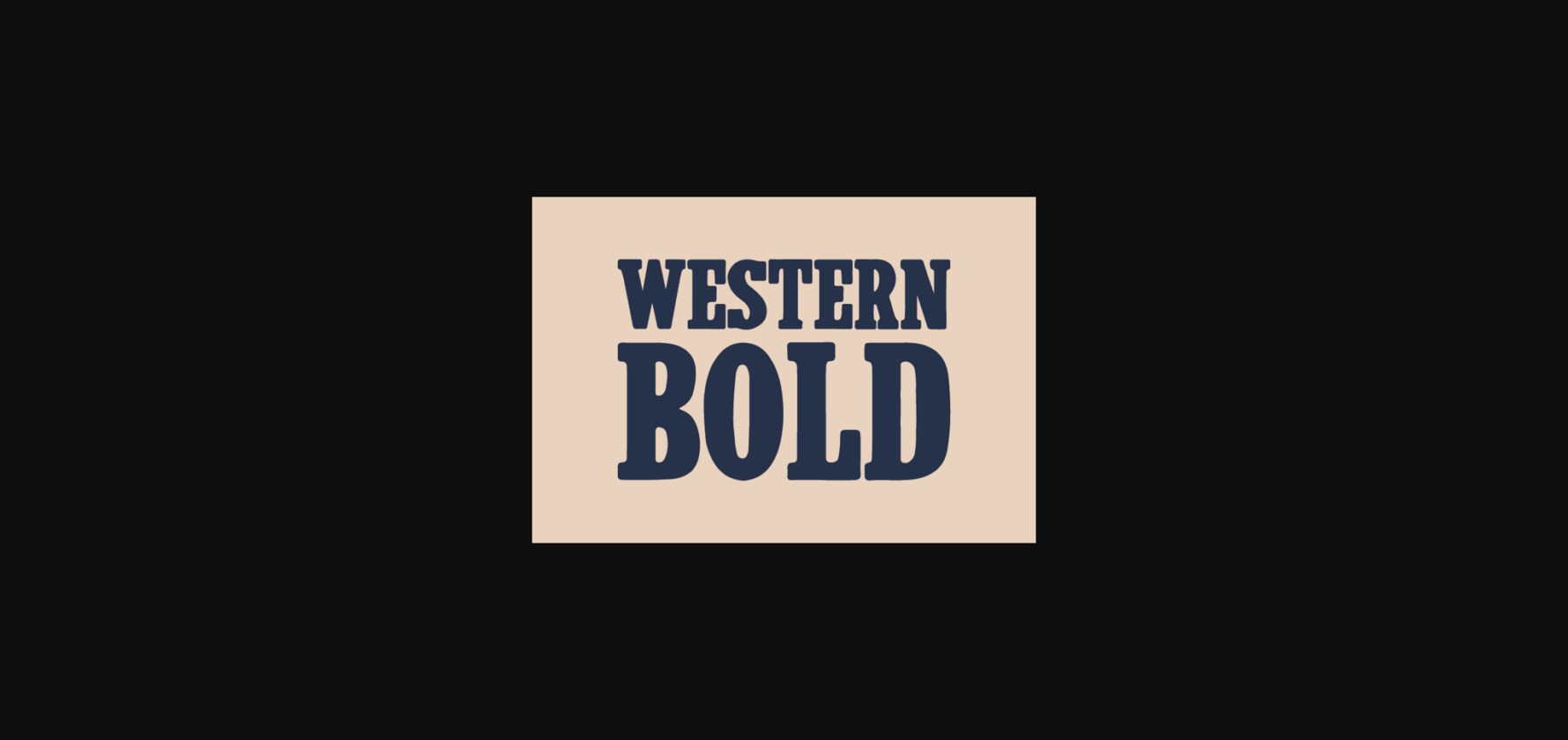 Western Bold Font - Font Canyon