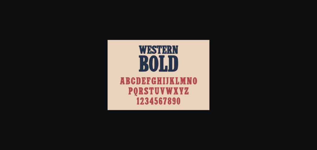 Western Bold Font Poster 4