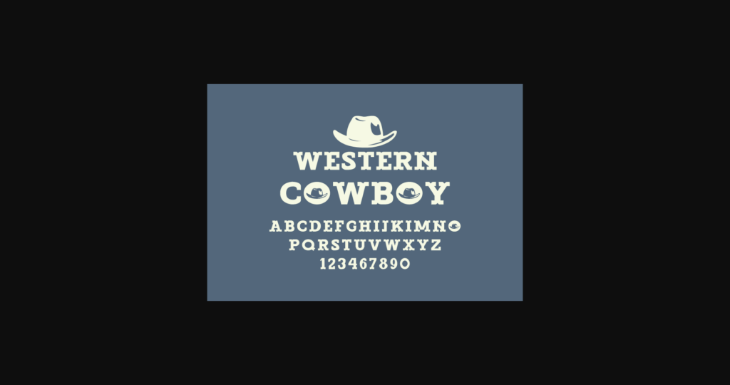 Western Cowboy Poster 1