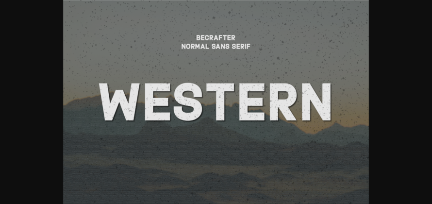 Western Font Poster 3