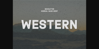 Western Font Poster 1