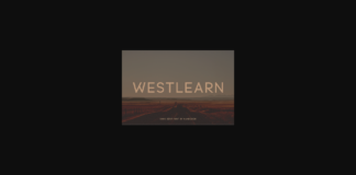 Westlearn Font Poster 1