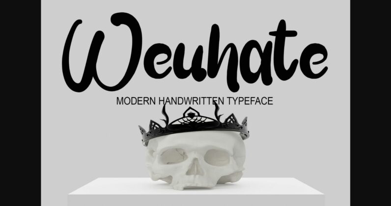 Weuhate Font Poster 3