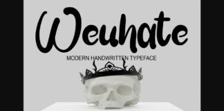 Weuhate Font Poster 1