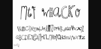 Whacko Font Poster 1