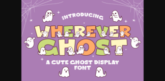 Wherever Ghost Font Poster 1