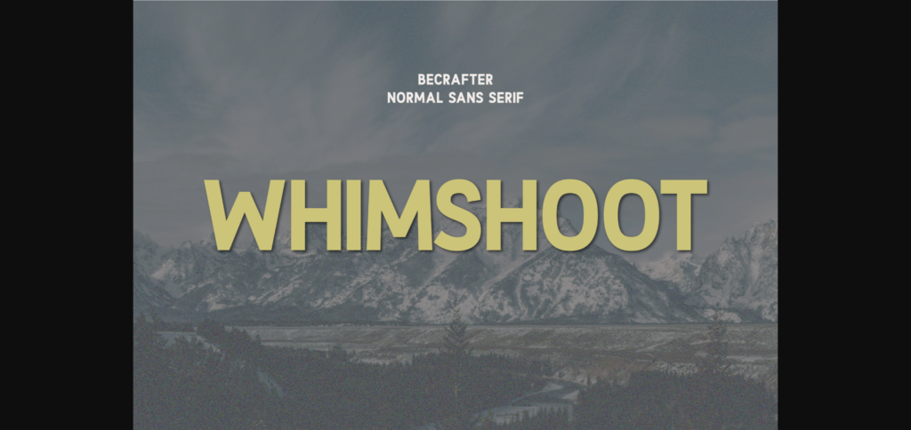 Whimshoot Font Poster 3