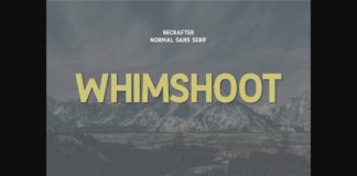 Whimshoot Font Poster 1