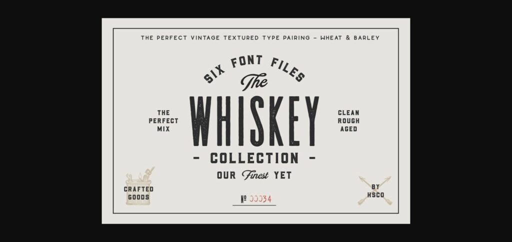 Whiskey Font Poster 3