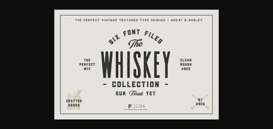 Whiskey Font Poster 3