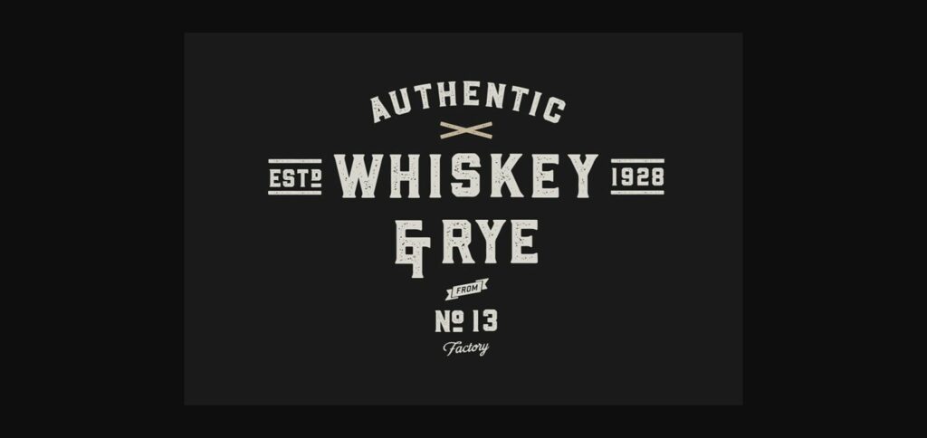 Whiskey Font Poster 8