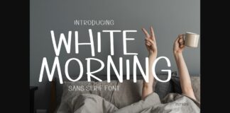 White Morning Font Poster 1