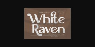 White Raven Font Poster 1