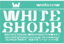 White Shock Fonts