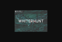 Whiterhunt Font Poster 1