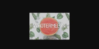 Whotermelon Font Poster 1