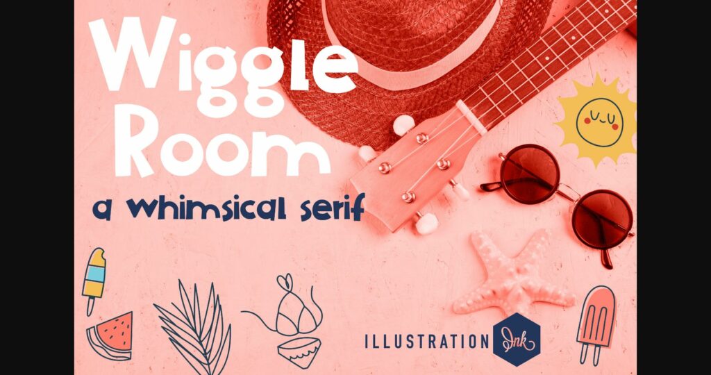 Wiggle Room Font Poster 1