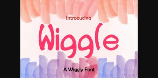 Wiggle Font Poster 1