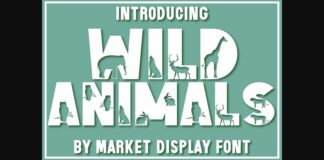 Wild Animals Font Poster 1