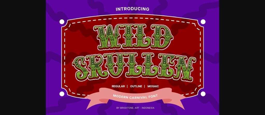 Wild Skullen Font Poster 3