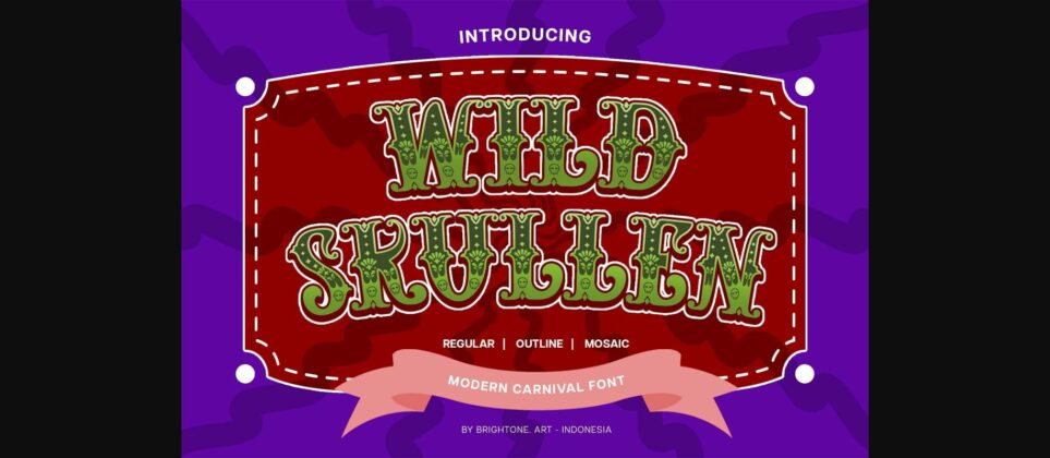 Wild Skullen Font Poster 1