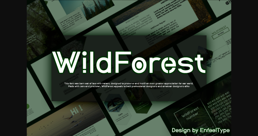 Wildforest Font Poster 1