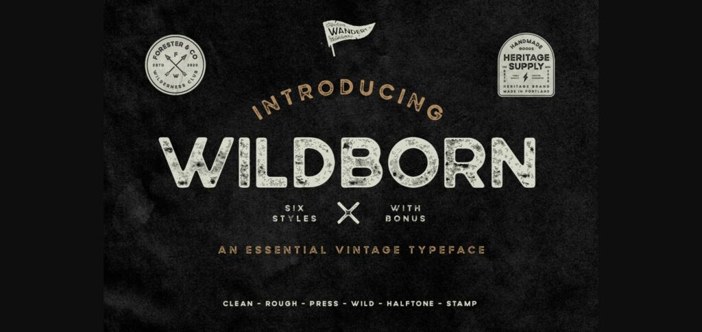 Wildborn Font Poster 3