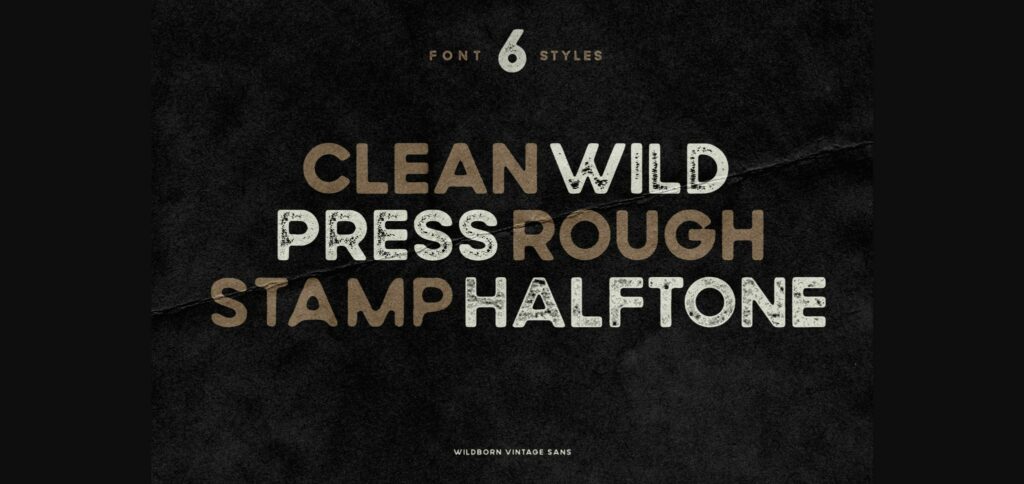 Wildborn Font Poster 7