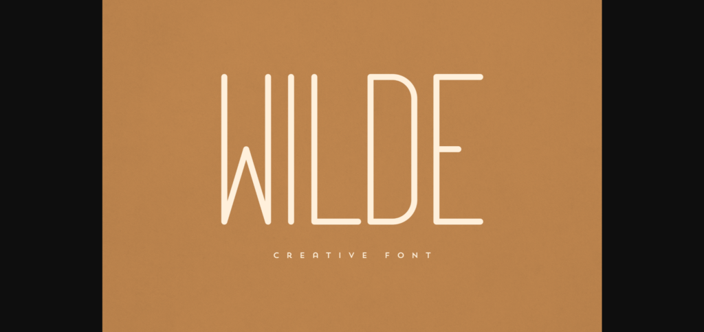 Wilde Font Poster 3