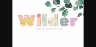 Wilder Font Poster 1