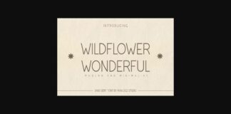 Wildflower Wonderful Font Poster 1