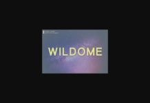 Wildome Font Poster 1