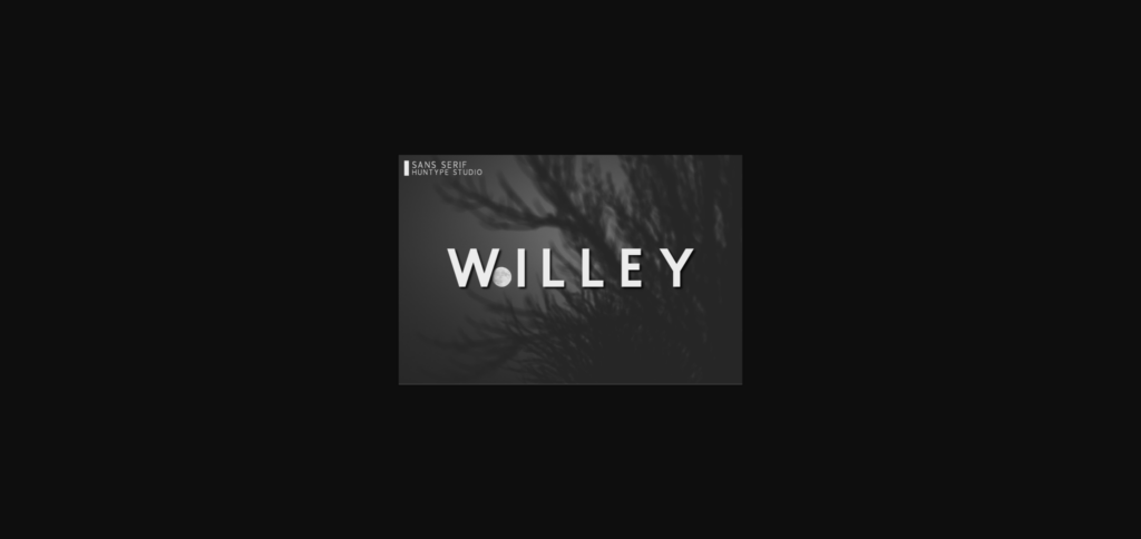 Willey Font Poster 3