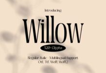 Willow Fonts