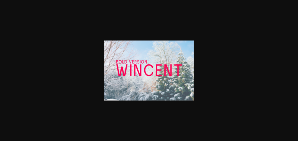 Wincent Bold Font Poster 1