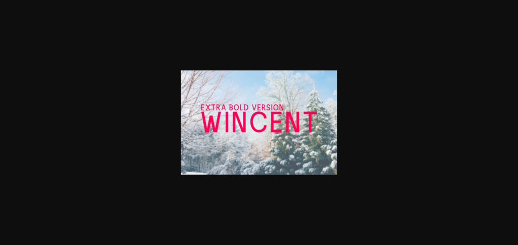 Wincent Extra Bold Font Poster 1