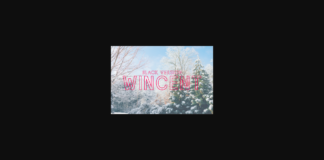 Wincent Outline Extra Black Font Poster 1