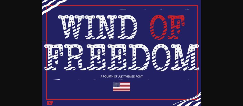 Wind of Freedom Font Poster 3