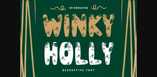 Winky Holly Font Poster 1