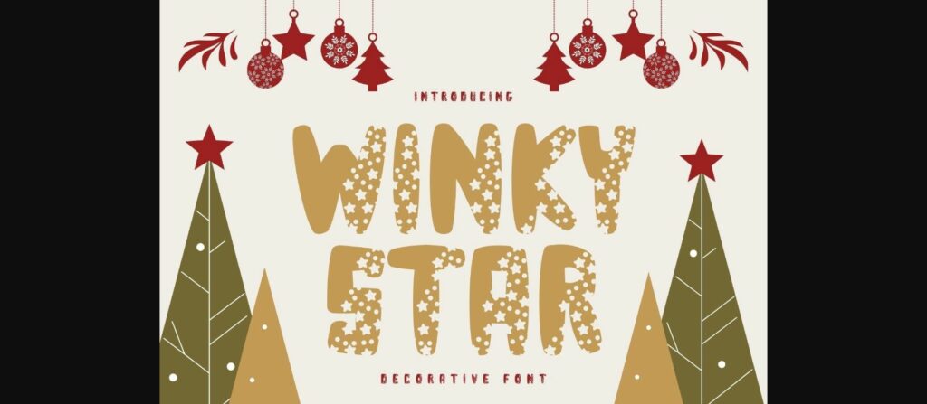 Winky Star Font Poster 1