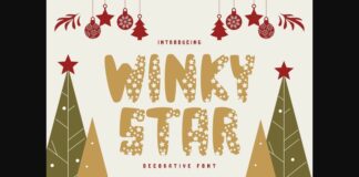 Winky Star Font Poster 1