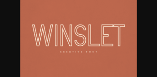 Winslet Font Poster 1