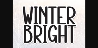 Winter Bright Font Poster 1