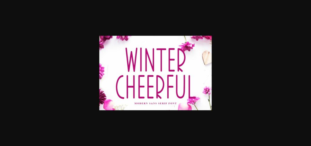 Winter Cheerful Font Poster 1