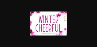 Winter Cheerful Font Poster 1