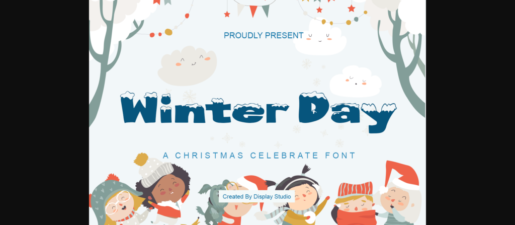 Winter Day Font Poster 3